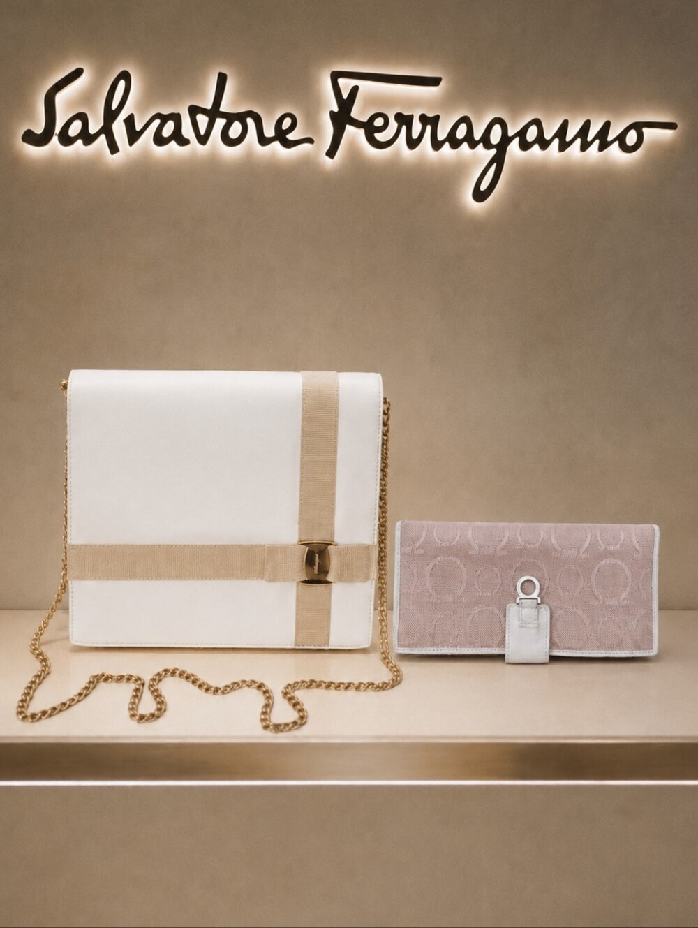 Ferragamo Vintage Vara Ribbon Bow Bag